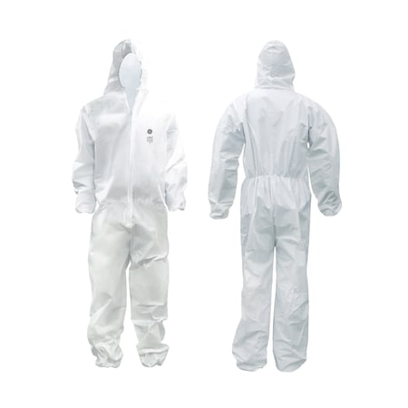 Ge SMS Protective Coverall, w/Elastic Hood&Wrist XL GW901XL
